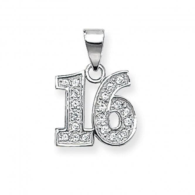 Silver 16Th Birthday Pendant G6329Acotis Silver JewelleryTH - G6329