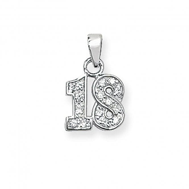 Silver 18Th Birthday Pendant G6327Acotis Silver JewelleryTH - G6327