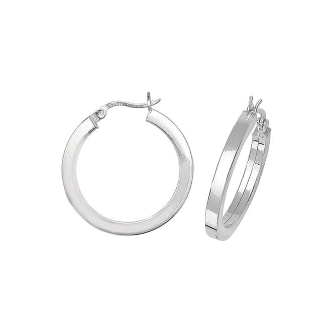 Silver 20mm Plain Hoop Earrings G5728Acotis Silver JewelleryTH - G5728