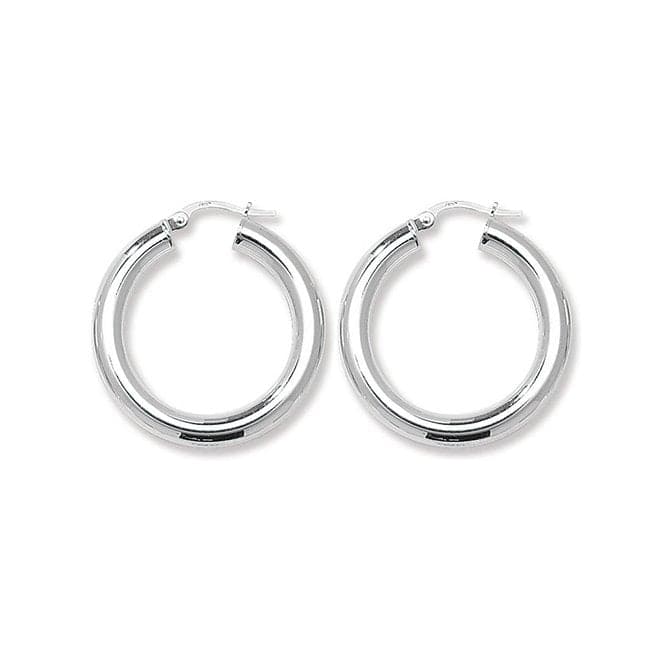 Silver 20mm Plain Hoop Earrings G5967Acotis Silver JewelleryTH - G5967
