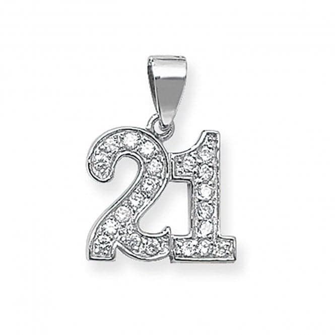 Silver 21St Birthday Pendant G6331Acotis Silver JewelleryTH - G6331