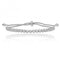 Silver 2.5mm Round Rub Over Pull Cubic Zirconia Bracelet SBG0021Silver & CoSBG0021