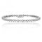 Silver 2mm 3mm Round Combo Cubic Zirconia Line Bracelet SBG0014Silver & CoSBG0014