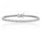 Silver 2mm Square End Set Cubic Zirconia Line Bracelet SBG0012Silver & CoSBG0012