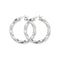 Silver 30mm Dia Cut Twisted Hoop Earrings G5185Acotis Silver JewelleryTH - G5185
