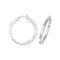 Silver 30mm Plain Hoop Earrings G5730Acotis Silver JewelleryTH - G5730