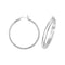 Silver 30mm Plain Hoop Earrings G5743Acotis Silver JewelleryTH - G5743