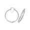 Silver 30mm Zirconia Hoop Earrings G5900Acotis Silver JewelleryTH - G5900