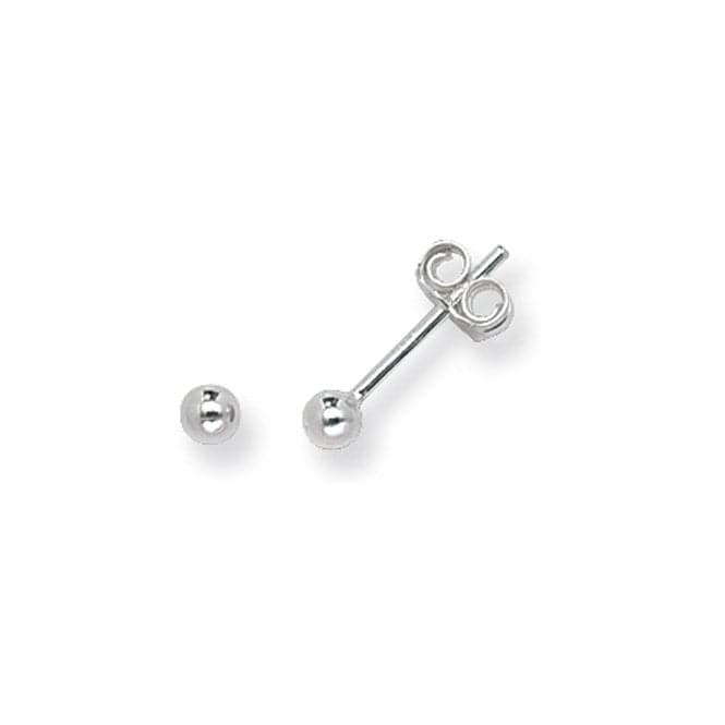 Silver 3mm Ball Stud Earrings G5510Acotis Silver JewelleryTH - G5510