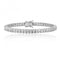 Silver 3mm Square End Set Cubic Zirconia Line Bracelet SBG0013Silver & CoSBG0013