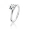 Silver 4 Claw Set 6mm Cushion Cubic Zirconia Ring SRG0079CZSilver & CoSRG0079CZ/J