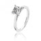 Silver 4 Claw Set 6mm Square Cubic Zirconia Ring SRG0082CZSilver & CoSRG0082CZ/J
