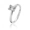 Silver 4 Claw Set 7x5mm Cut Cubic Zirconia Ring SRG0085CZSilver & CoSRG0085CZ/J