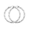 Silver 50mm Dia Cut Twisted Hoop Earrings G5190Acotis Silver JewelleryTH - G5190