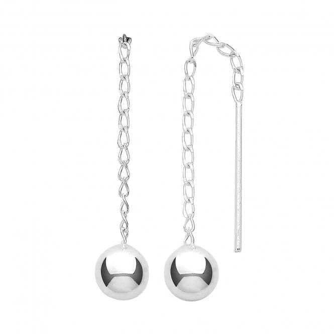 Silver 5mm Ball Earrings Drops G51243Acotis Silver JewelleryTH - G51243