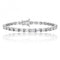 Silver 5X3mm Baguette Claw Set Cubic Zirconia Line Bracelet SBG0020Silver & CoSBG0020