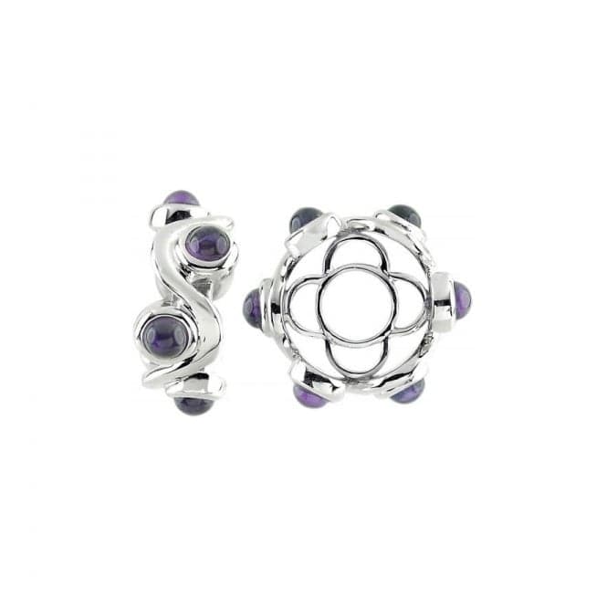 Silver & Amethyst Cabochon Swirl Wheel S429AStorywheelsS429A