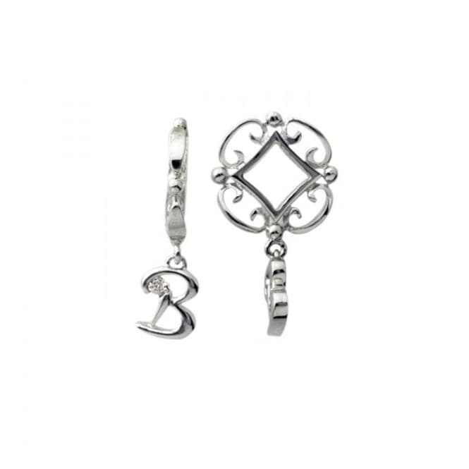 Silver B Initial Dangle Charm S201DStorywheelsS201D