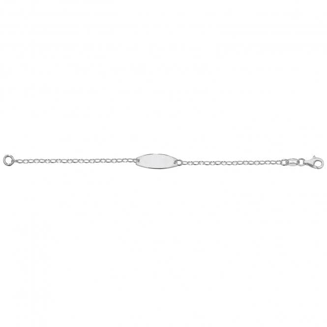 Silver Babies Belcher Oval Id Bracelet G2597Acotis Silver JewelleryTH - G2597