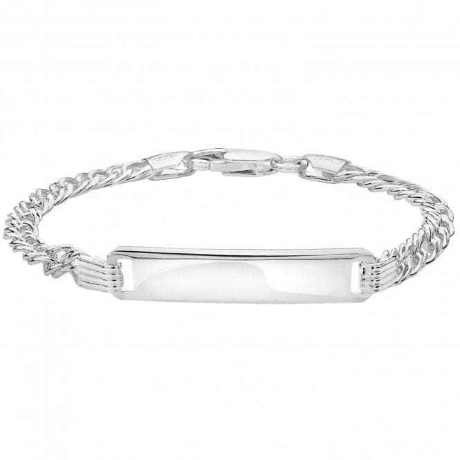 Silver Babies Double Curb Id Bracelet G2102Acotis Silver JewelleryTH - G2102