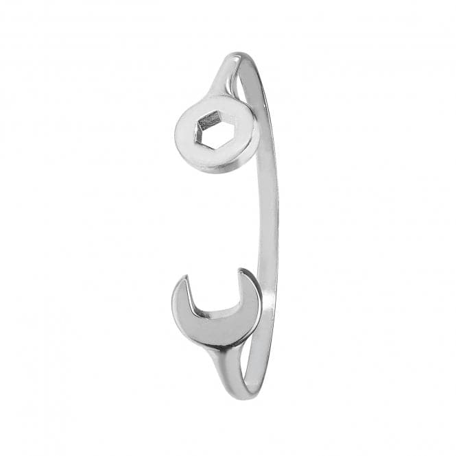 Silver Babies Oval Spanner Bangle G4208Acotis Silver JewelleryTH - G4208