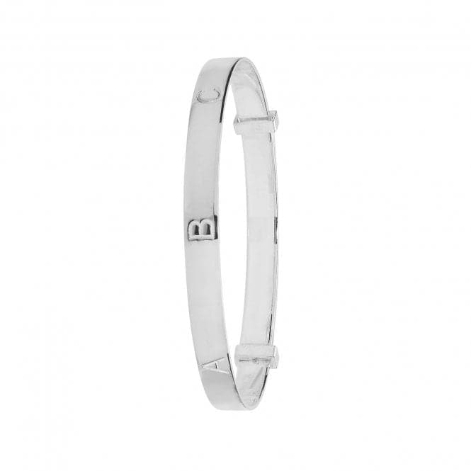 Silver Babies Round Dia Cut Abc Expandable Bangle G4370Acotis Silver JewelleryTH - G4370