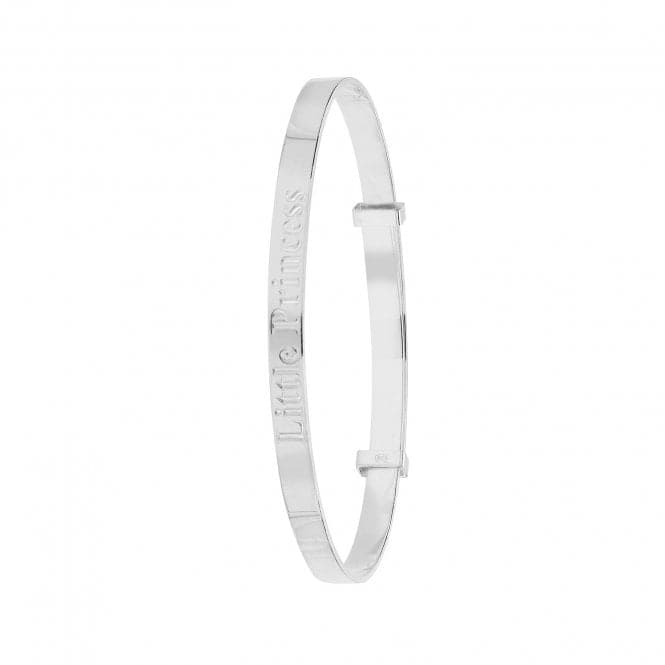 Silver Babies Round Dia Cut Expand Little Princess Bangle G4361Acotis Silver JewelleryTH - G4361