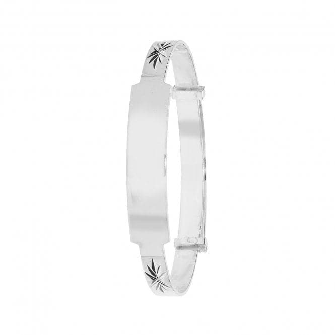 Silver Babies Round Dia Cut Id Expandable Bangle G4374Acotis Silver JewelleryTH - G4374
