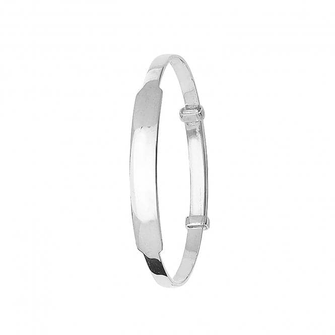 Silver Babies Round Plain Id Expandable Bangle G4173Acotis Silver JewelleryTH - G4173