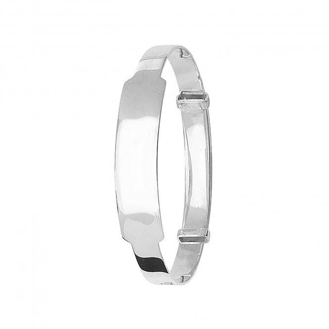 Silver Babies Round Plain Id Expandable Bangle G4174Acotis Silver JewelleryTH - G4174