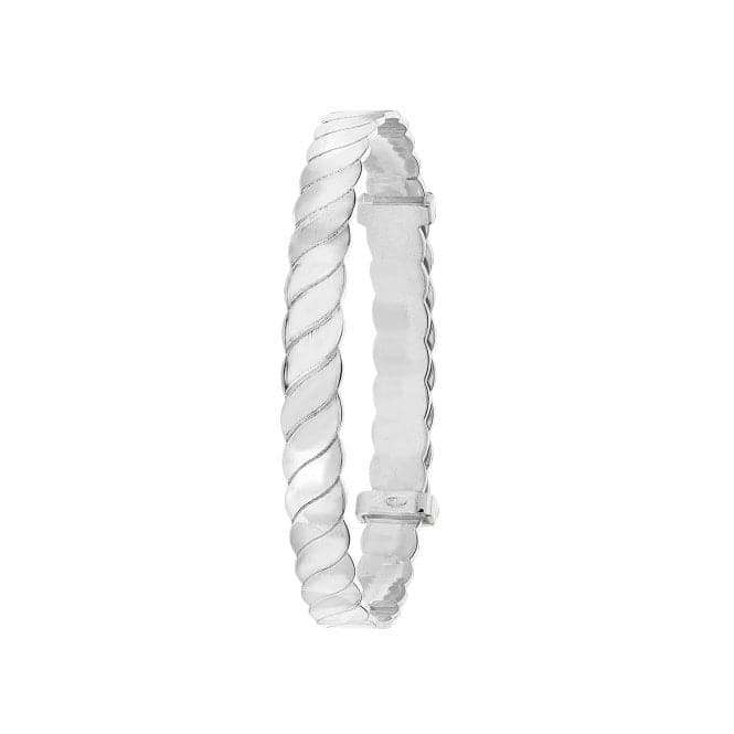 Silver Babies Round Twisted Expandable Bangle G4408Acotis Silver JewelleryTH - G4408