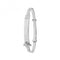 Silver Babies Round Zirconia Cross Id Bangle G4031Acotis Silver JewelleryTH - G4031