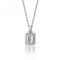 Silver Bezel Set Cut Halo Style Cubic Zirconia Chain Pendant SPG0021CZSilver & CoSPG0021CZ