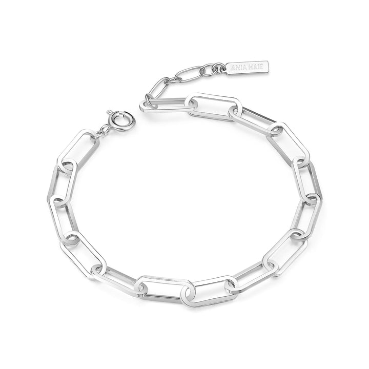 Silver Bold Chunky Chain Bracelet B062 - 04HAnia HaieB062 - 04H