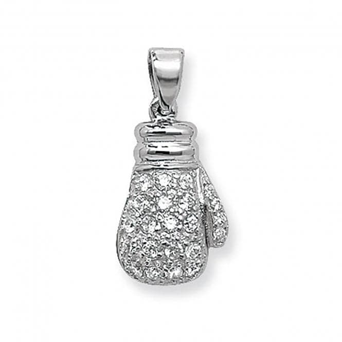 Silver Boxing Clove Zirconia Pendant G6536Acotis Silver JewelleryTH - G6536