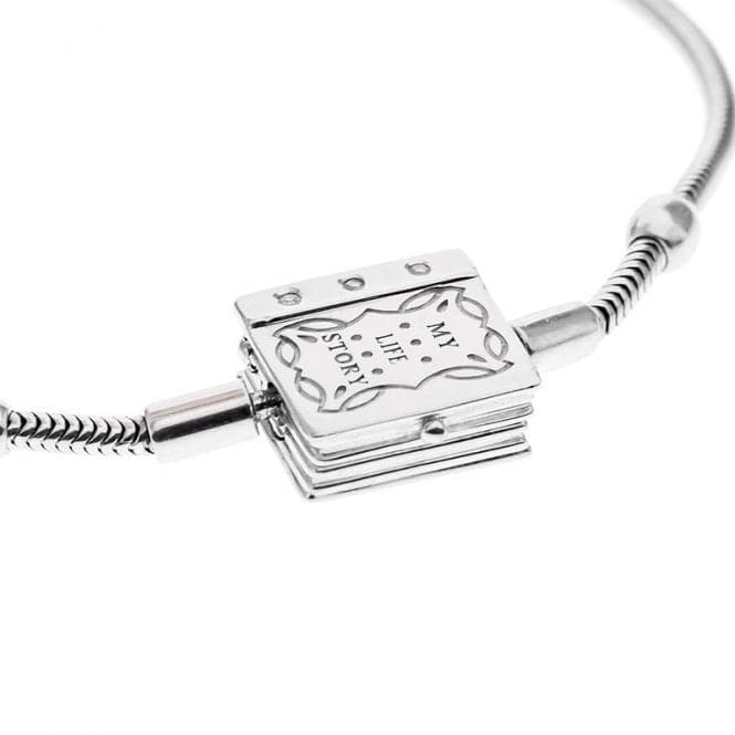 Silver Bracelet with Diamond Book Clasp B003SDStorywheelsB003SD17CM