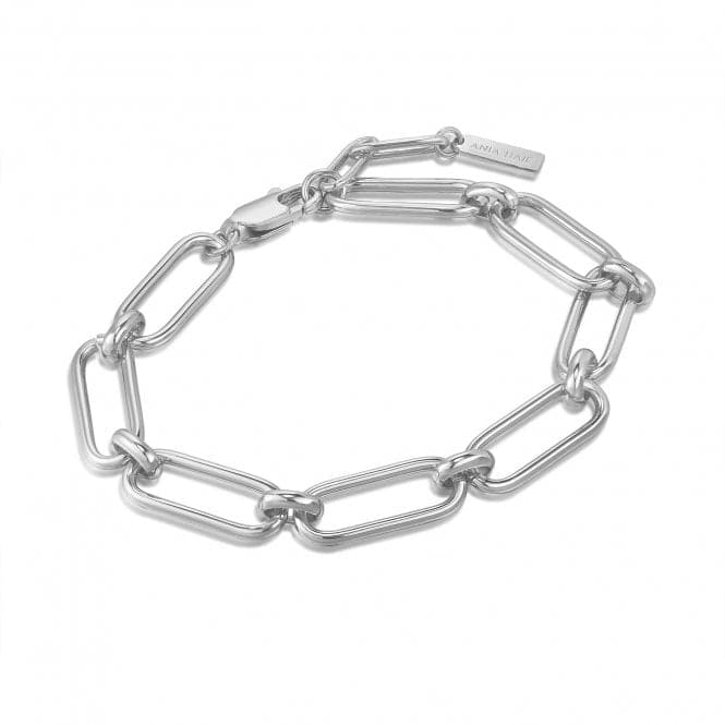 Silver Cable Connect Chunky Chain Bracelet B046 - 02HAnia HaieB046 - 02H
