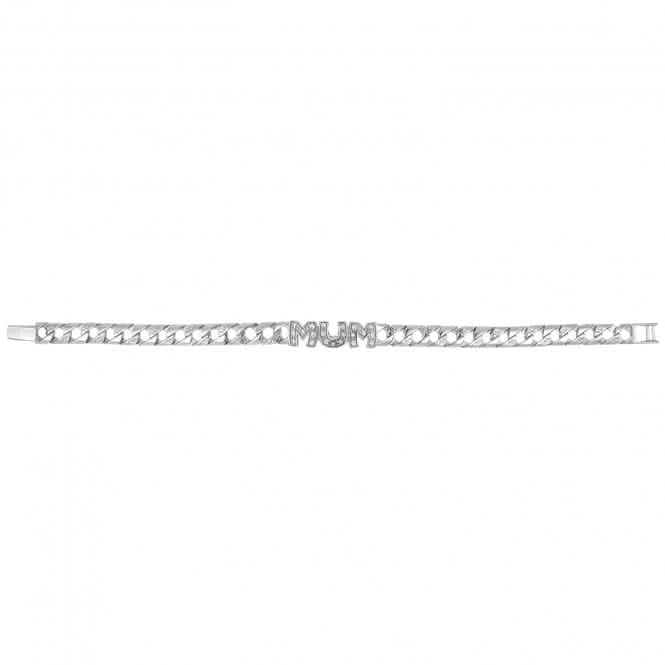 Silver Cast Ladies Zirconia Mum Bacelet G2127Acotis Silver JewelleryTH - G2127