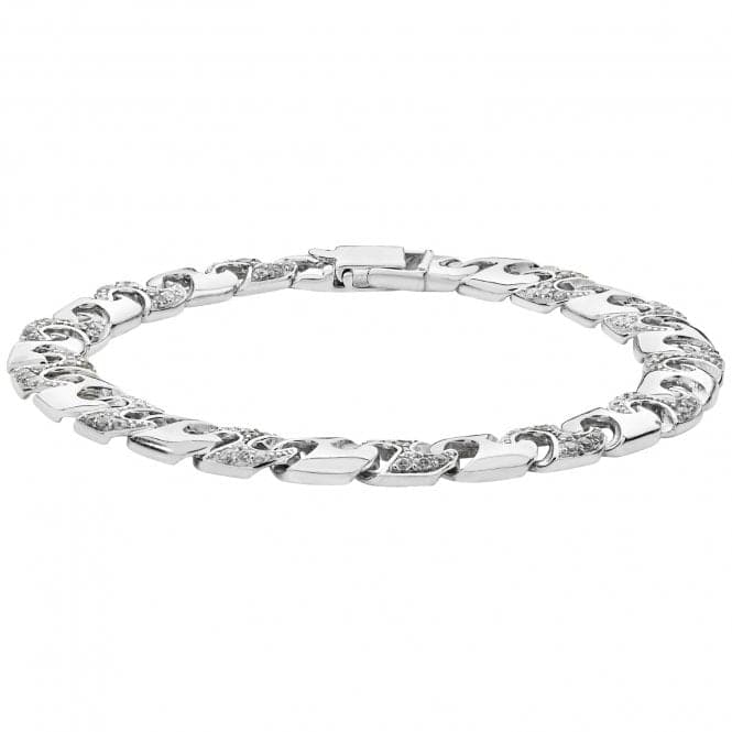 Silver Cast Zirconia Bracelet G2085Acotis Silver JewelleryTH - G2085