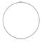Silver Claw Set 2mm Round Cubic Zirconia Line Necklace SNG0008Silver & CoSNG0008