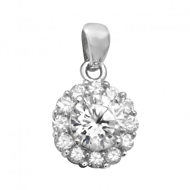 Silver Cluster Zirconia Pendant G6342Acotis Silver JewelleryTH - G6342