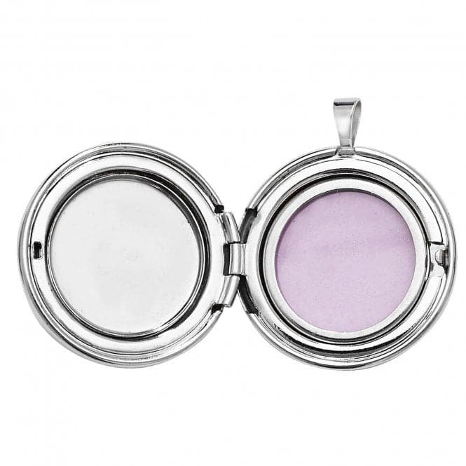 Silver Cremation Round Locket G6806Acotis Silver JewelleryTH - G6806