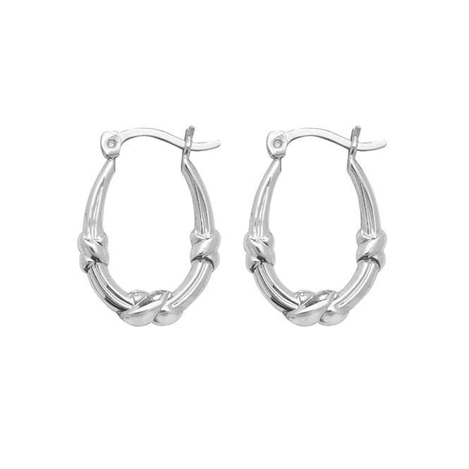 Silver Creole Earrings G51040Acotis Silver JewelleryTH - G51040