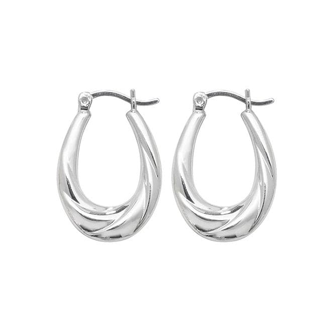 Silver Creole Earrings G51041Acotis Silver JewelleryTH - G51041