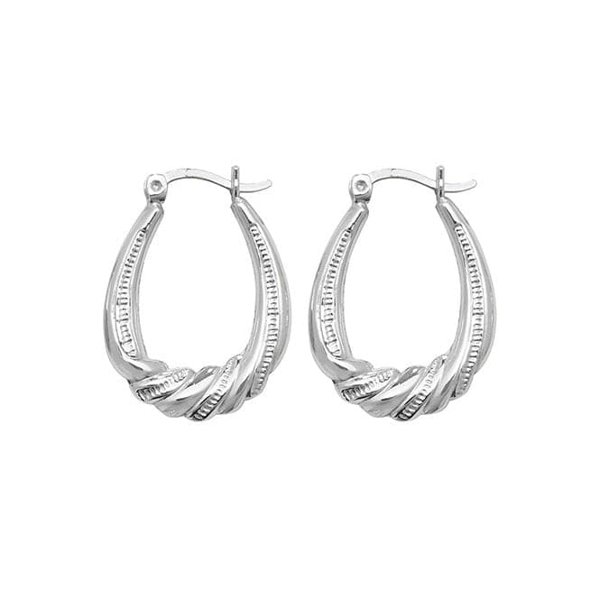 Silver Creole Earrings G51042Acotis Silver JewelleryTH - G51042