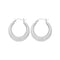 Silver Creole Earrings G51046Acotis Silver JewelleryTH - G51046