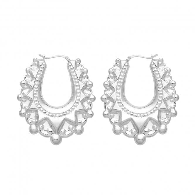 Silver Creole Earrings G51199Acotis Silver JewelleryTH - G51199