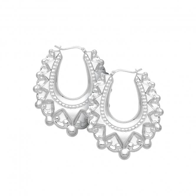 Silver Creole Earrings G51199Acotis Silver JewelleryTH - G51199