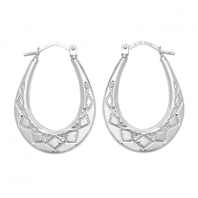 Silver Creole Earrings G51211Acotis Silver JewelleryTH - G51211