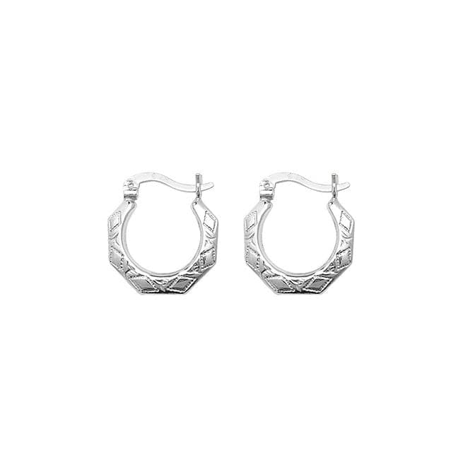 Silver Creole Earrings G5871Acotis Silver JewelleryTH - G5871